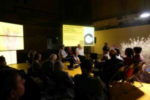 Book launch at CICC School, The East India Company on Trial installation, Ambika P3. Photos: Matthias Kispert