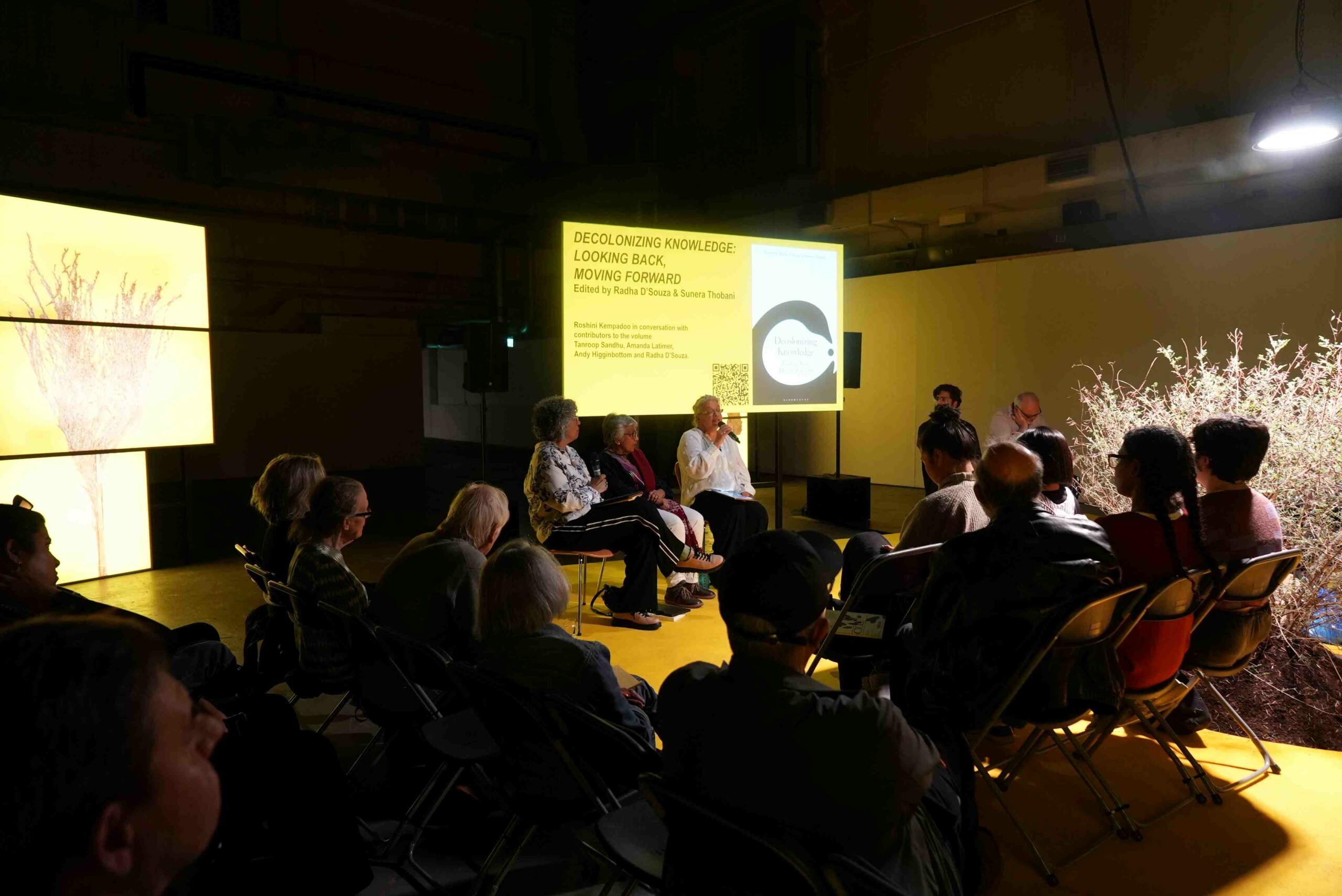 Book launch at CICC School, The East India Company on Trial installation, Ambika P3. Photos: Matthias Kispert